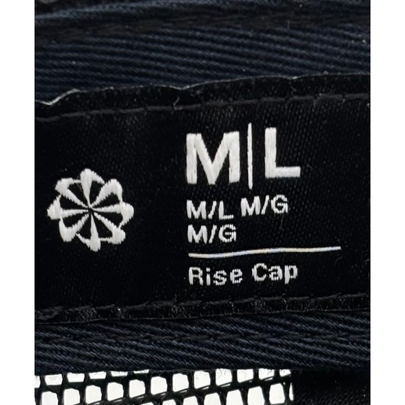 Nike Jordan Rise Cap Trucker Hat White Black Navy Mesh M L "Jammin Frequency" - Picture 10 of 10